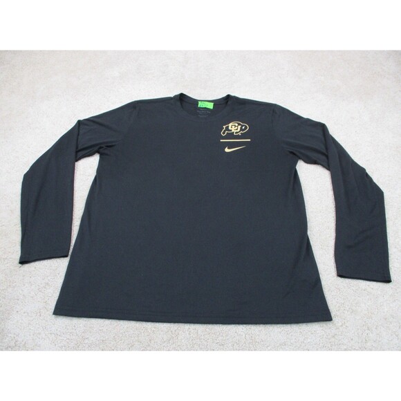 Colorado Buffaloes Nike Shirt Top Women Large Black CU Boulder University Buffs - Picture 1 of 11